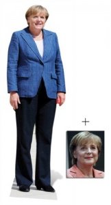 Angela Merkel Lebensgrosse Pappfigur