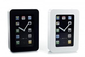 Apple iPhone App Design Uhr Wecker Tischuhr Wanduhr Bilderuhr weiß