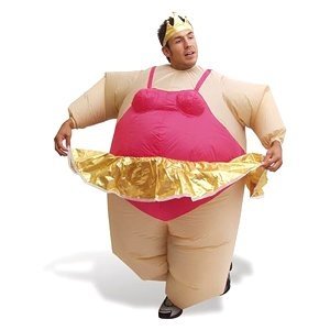 Aufblasbares Kostüm Fatsuit Ballerina Fasching Karneval