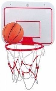 Basketball Minikorb rot-weiss