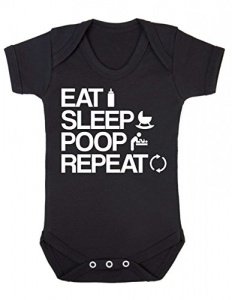 Eat Sleep Poop Repeat Strampler