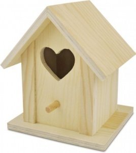 Vogelhaus Herz aus Holz