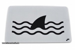 Der Badeteppich Hai-Gefahr
