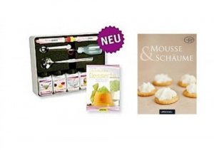 DessertPro Set (Set mit Buch) und Gratis-Buch "Mousse und Schäume" mit 42 kreativen Rezepten