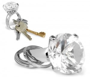 Diamant Schlüsselring - Diamond Key Ring (unecht)