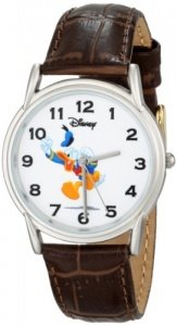 Disney Herren-Armbanduhr Donald braun Leder #0803C003D063S003