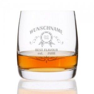Edles Whiskey Glas mit Personalisierung