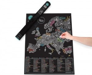 Europakarte Scratch Map Gourmet