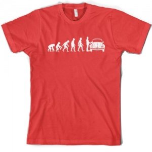 Evolution of Man Käfer T-Shirt