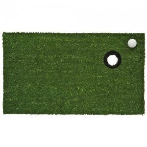 Fußmatte "Hole in One" Golf mit Golfball und Loch 18