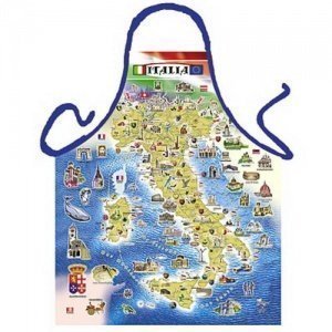 Grillschürze Italien Landkarte
