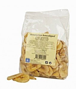 H&S Bananachips in Honig getränkt (200g Packung)