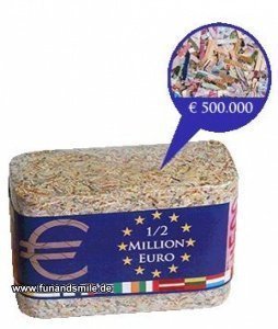 Halbe Million Euro Schreddergeld