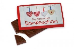 La Vida Kleine Schokolade für Dich " Ein herzliches Dankeschön " HerzenTafel