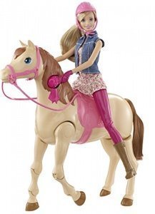 Mattel Barbie Reitpferd und Puppe
