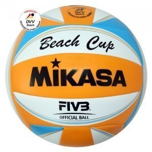 Mikasa Beachvolleyball Beach Cup, orange / weiß / blau, 1614