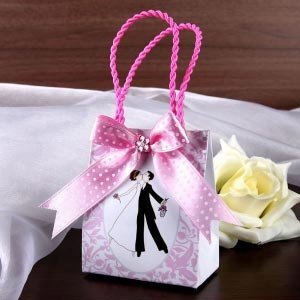 Papier Geschenktüte *Hochzeitspaar* mit Spieluhr