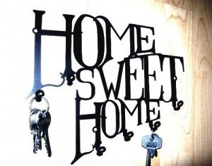 Schlüsselbrett Home Sweet Home - Hakenleiste - BO´s design