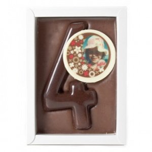 Schokolade - Schokoladentafel mit Ziffern