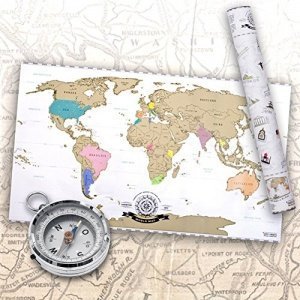 Scratch Off World Map - Weltkarte zum Rubbeln