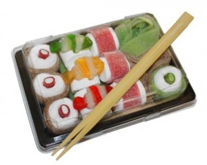 Sweet Sushi - Schaumzucker- und Fruchtgummimischung 240g