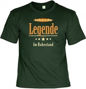 T-Shirt mit Wunschname - Lebende Legende im Ruhestand