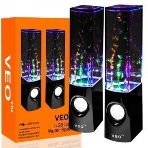 VEO Dancing Water Speakers USB Lautsprecher mit buntem Wasserspiel