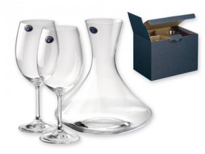Weingläser-Set mit Karaffe "Wine-Set" mit individueller Gravur und Geschenkbox