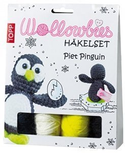 Wollowbies Häkelset Piet Pinguin: Anleitung, Steckbrief und Material für einen süßen Pinguin