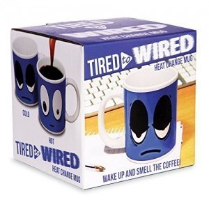 Wärmeeffekt Kaffeebecher Tired to Wired - von müde bis aufgedreht