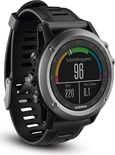 Garmin fenix 3 GPS-Multisportuhr - Smartwatch-, Navigations- und Sportfunktionen, GPS/GLONASS, 1,2 Z