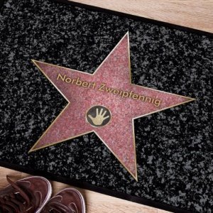 Fußmatte Walk of Fame - Mit Ihrem Namen
