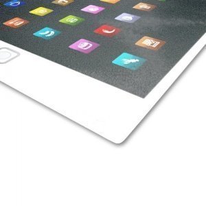 Glas-Schneidebrett mit Motiv im Tablet-PC-Design, Grösse 20x28,5cm