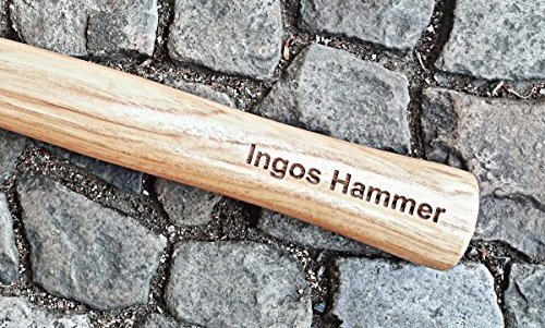 Hammer mit Gravur | 300 g | Gravur NUR Vorderseite | persönlichen Wunsch Text gravieren lassen