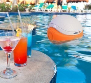 Ivation Waterproof Bluetooth Swimming Pool Floating Speaker