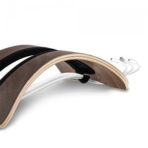 kalibri Eleganter Laptop Tablet Ständer in Dunkelbraun aus Holz
