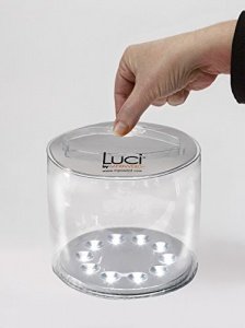 Luci Lux Outdoor Solar betriebene aufblasbare Solar Laterne für Haus, Garten oder Unterwegs