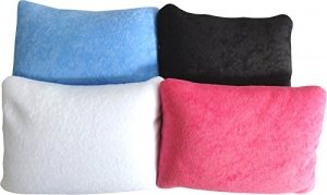 Luxus Badewannen Kissen mit 2 praktischen Saugnäpfen in kuscheliger Frottee Optik Hellblau 1 Stück