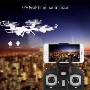 MJX X400C WLAN FPV Quadrocopter mit Kamera Kopflos Modus 3D Auto Flip RC Drohne für iOS & Android 