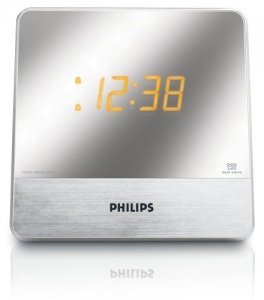 Philips AJ 3231 Radiowecker (UKW-/MW-Tuner, 2 Weckzeiten) silber
