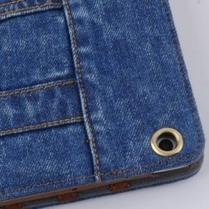 Smart Cover in Jeans optik! Schutzhülle dunkelblau inkl. Displayschutzfolie