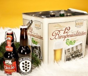 Kalea Spezialitäten Bier Box, 12 ausgewählte Biere verpackt in einer hochwertigen Metallbox, 12er 