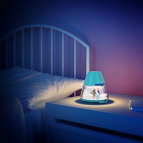 Philips Disney Frozen LED Projektor Tischleuchte, hellblau, 717690816