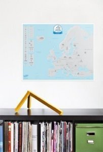Rubbel Europakarte Scratch Map