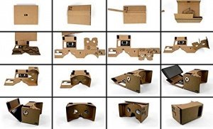 Google LuMen® DIY Karton Virtual Reality 3D-Brille mit NFC für iPhone, Google Nexus 6, Samsung Han