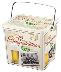 Kalea Spezialitäten Bier Box, 12 ausgewählte Biere verpackt in einer hochwertigen Metallbox, 12er 