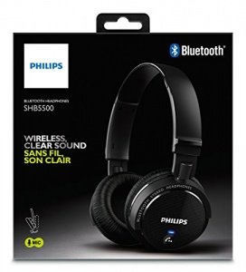 Philips SHB5500BK/00 kabelloser faltbar Bluetooth Kopfhörer
