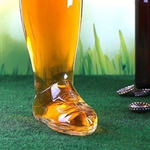 Privatglas Fußball Bierstiefel Bierglas 0,5l mit Gravur des Wunschnamens