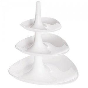 * BETTY 3-stöckige Etagere, WEISS