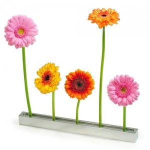 * BLUMENALLEE Steckvase aus Aluminium
